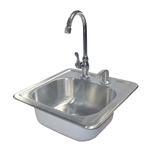 Cal Flame Stainless Steel Drop-In Sink with Faucet