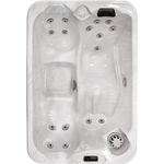 Cal Spas Balboa PZ-516L hot tub top view showing 16 Velocity jets and lounger layout