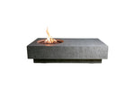 Elementi Fire Metropolis 56 inch Cast Concrete Gas Fire Pit Table Light Gray