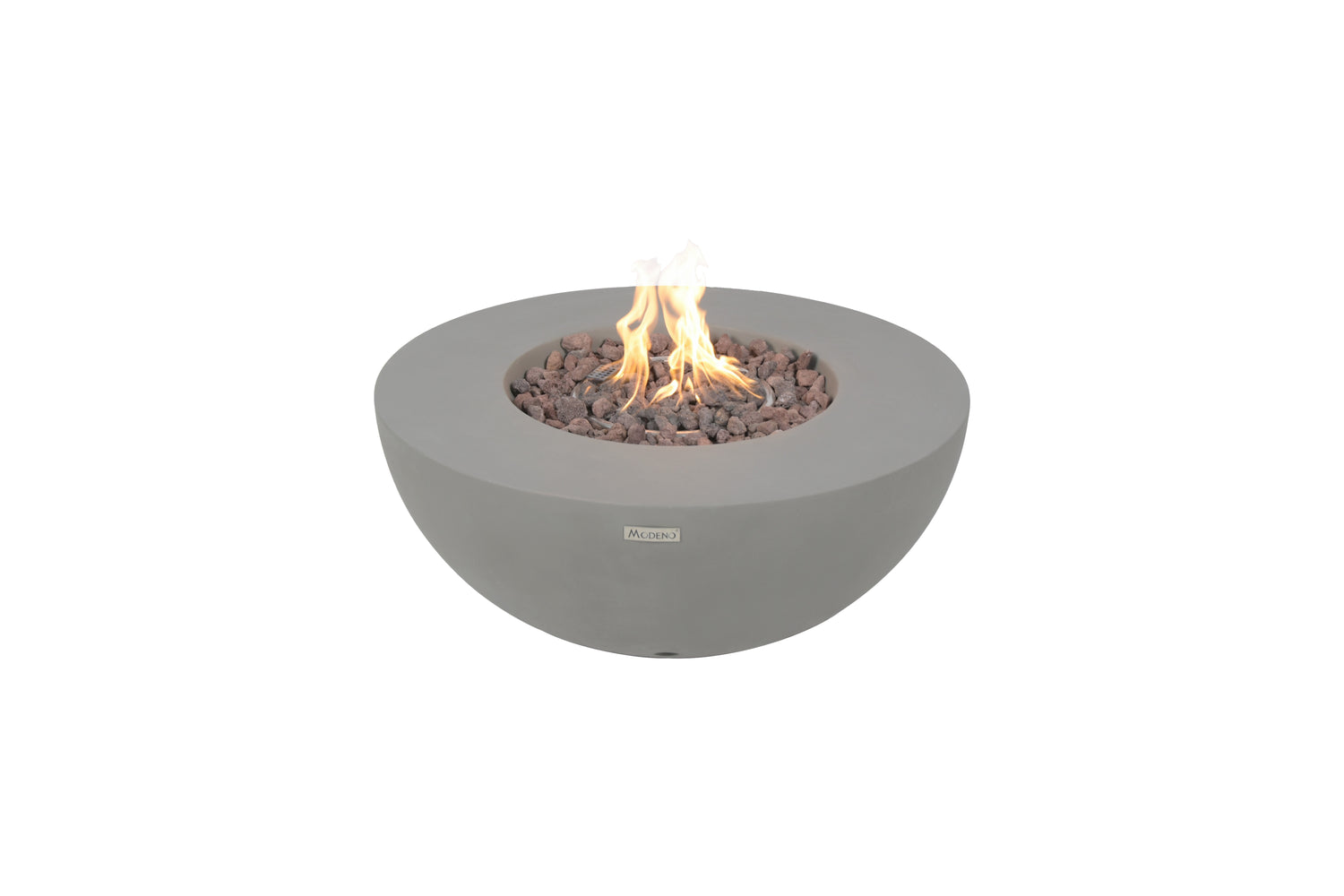 Modeno Roca 34 inch Concrete Fire Table in Light Gray