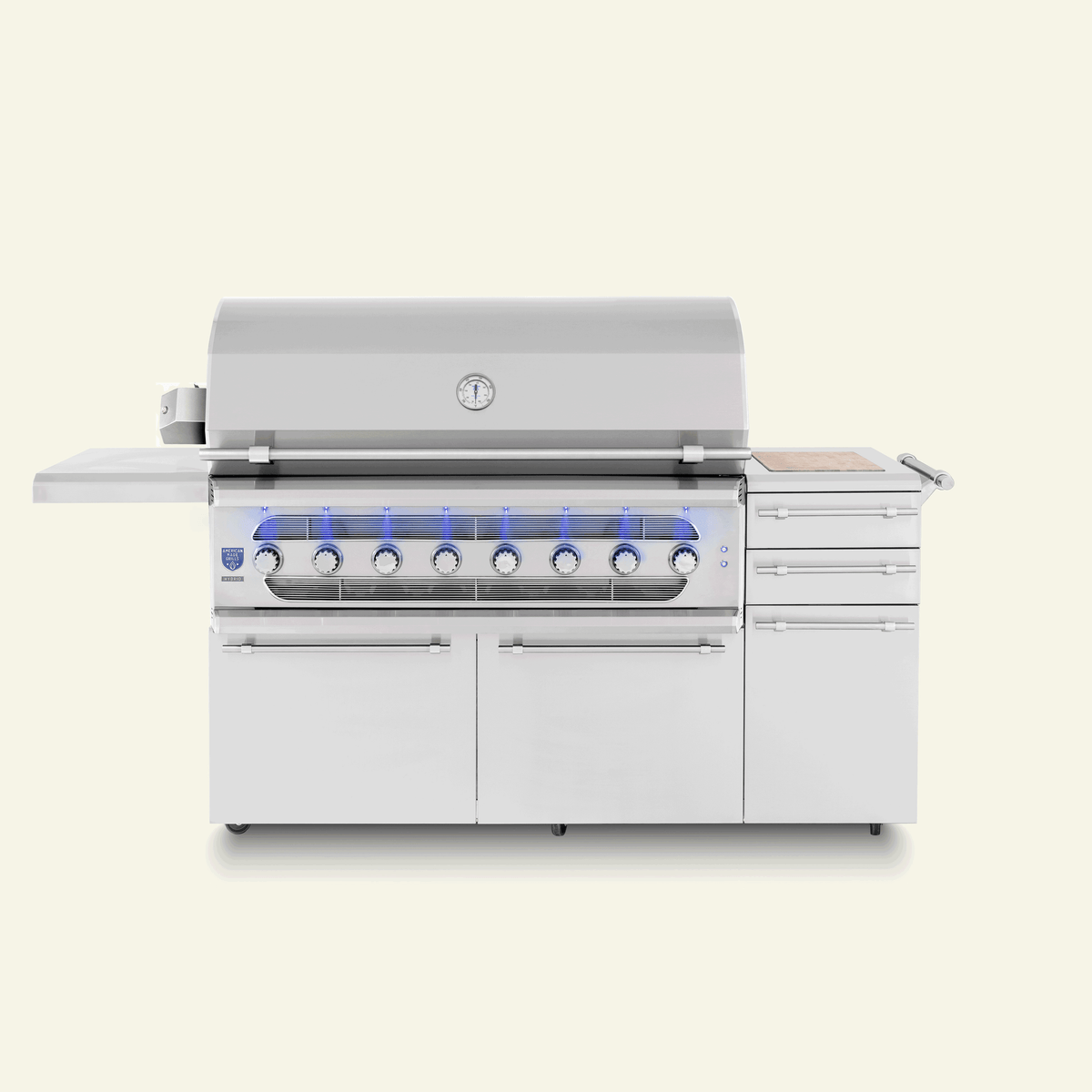 American Made Grills Freestanding Muscle 54-Inch Hybrid Grill