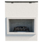 Cal Flame Cabo 46-inch outdoor gas fireplace with 90K BTU burner main view