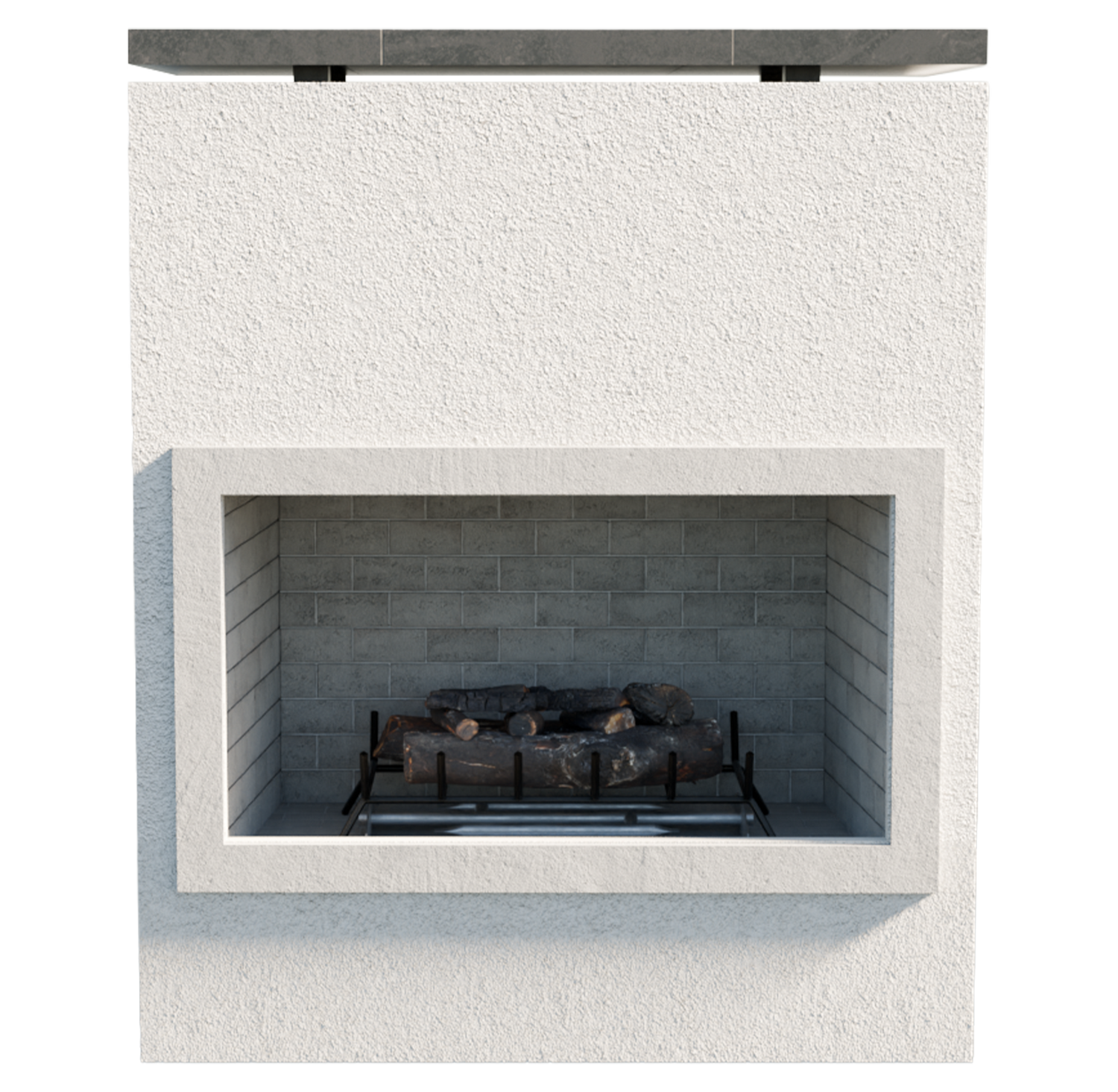 Cal Flame Cabo 46-inch outdoor gas fireplace with 90K BTU burner main view