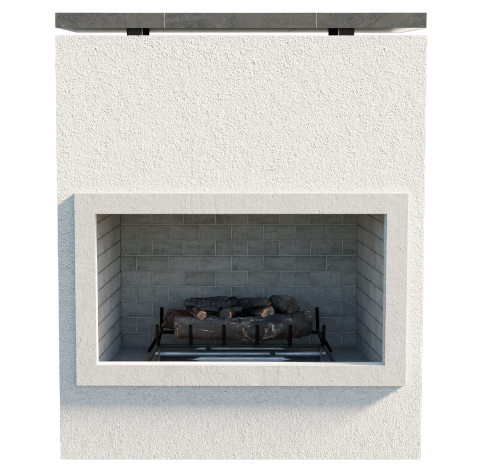Cal Flame Cabo 46-inch outdoor gas fireplace with 90K BTU burner main view