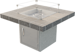 Cal Flame Mesa 34-inch square outdoor gas fire pit table product view